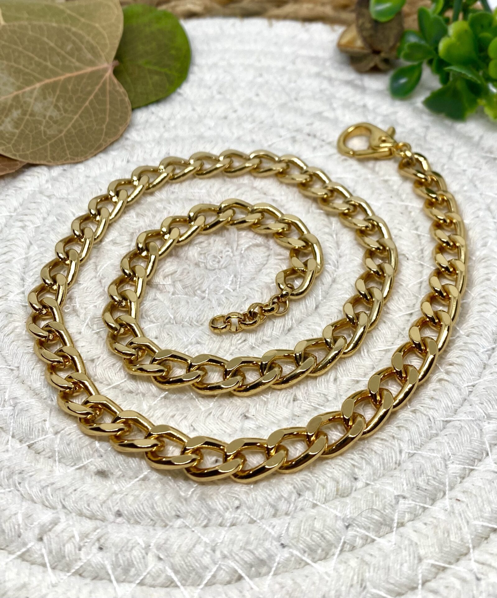 Groumet de 42cm Banhado a Ouro 18k