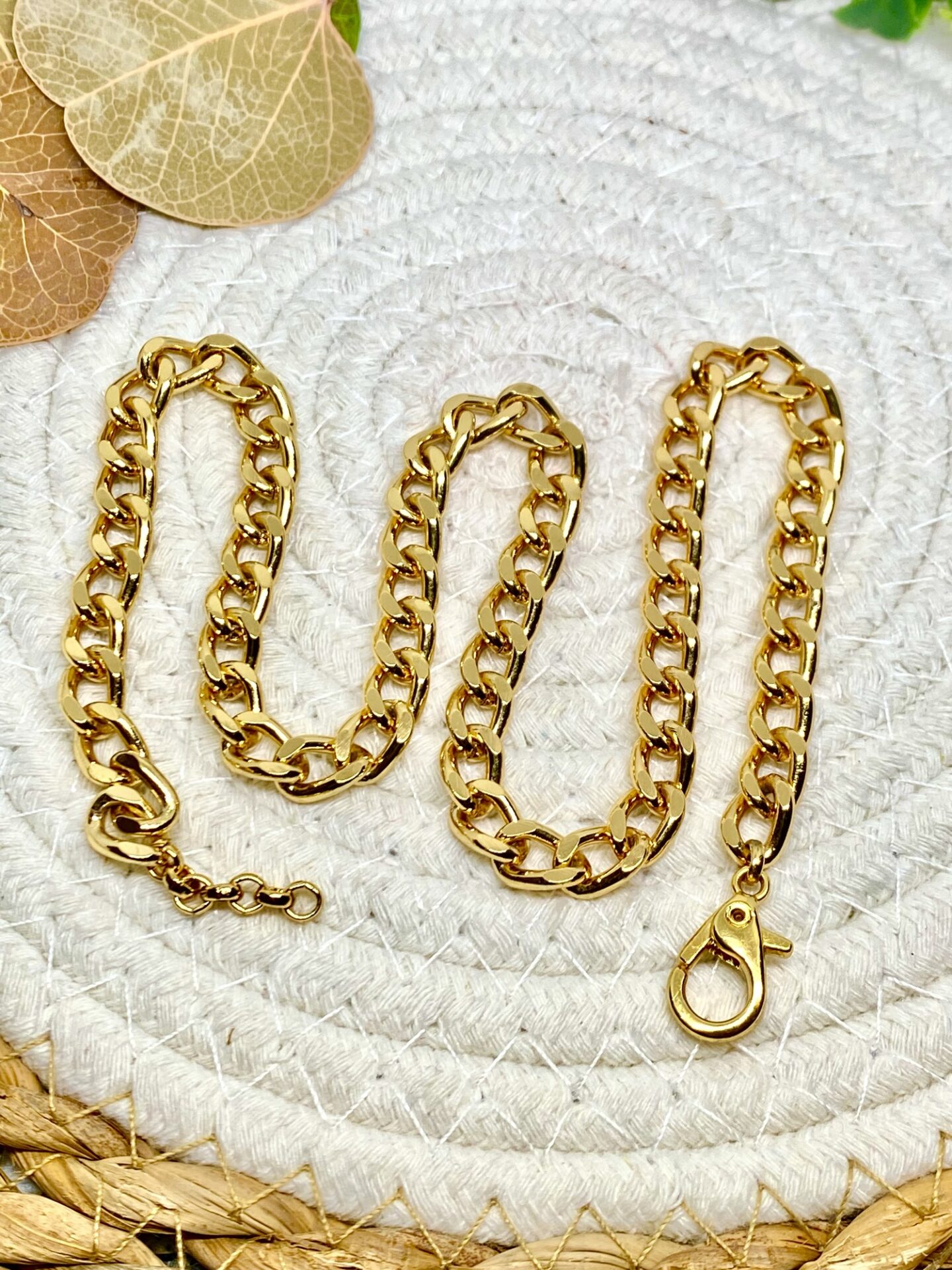 Groumet de 42cm Banhado a Ouro 18k