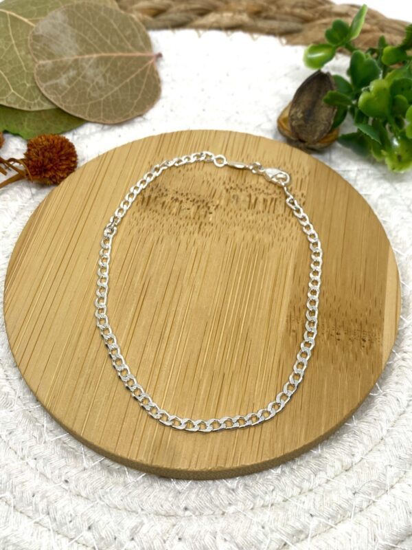 Pulseira Groumet Banhada a Prata 925