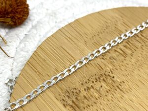 Pulseira Groumet Banhada a Prata 925