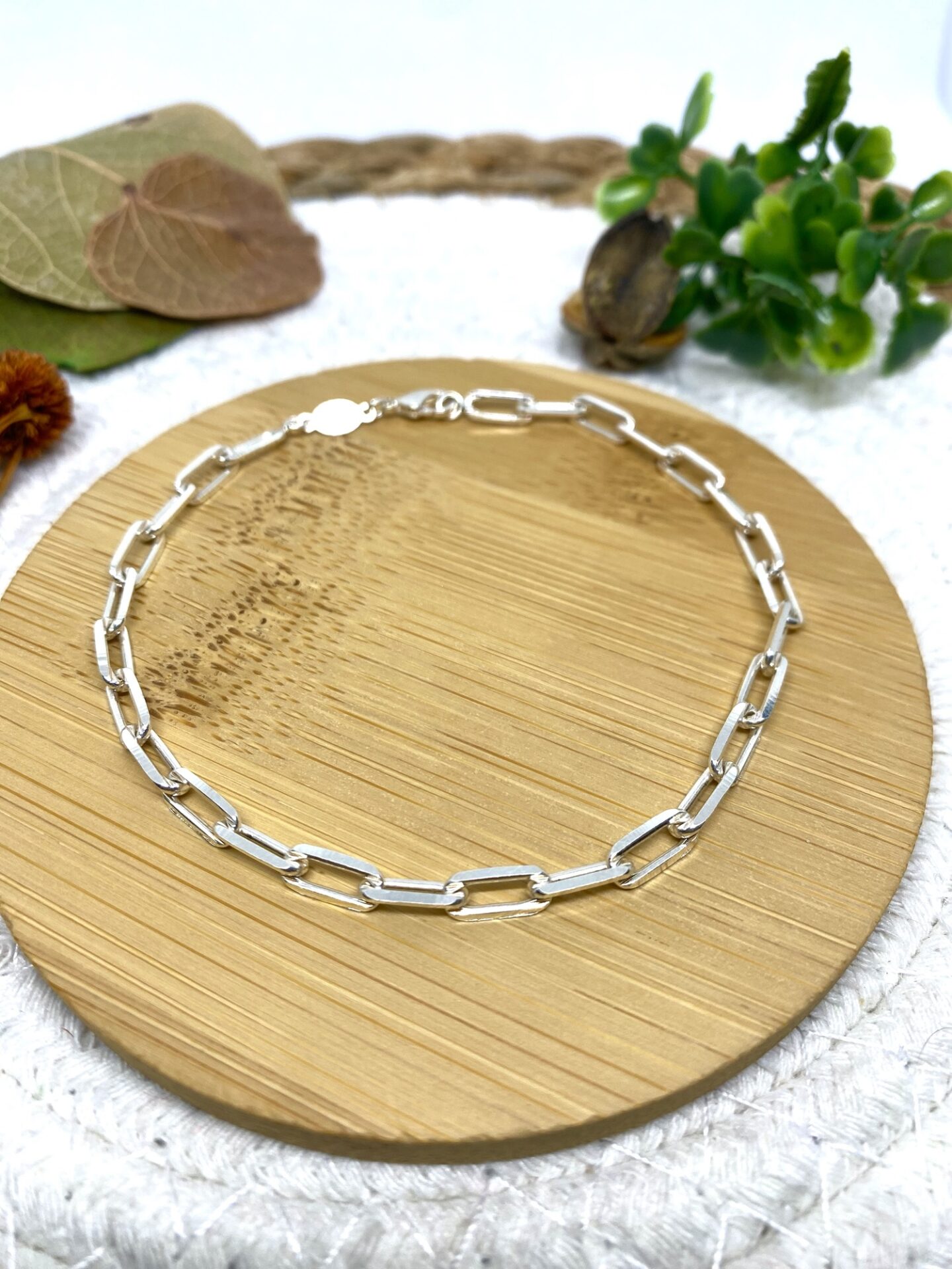 Pulseira Cartier 22cm Banhada a Prata 925