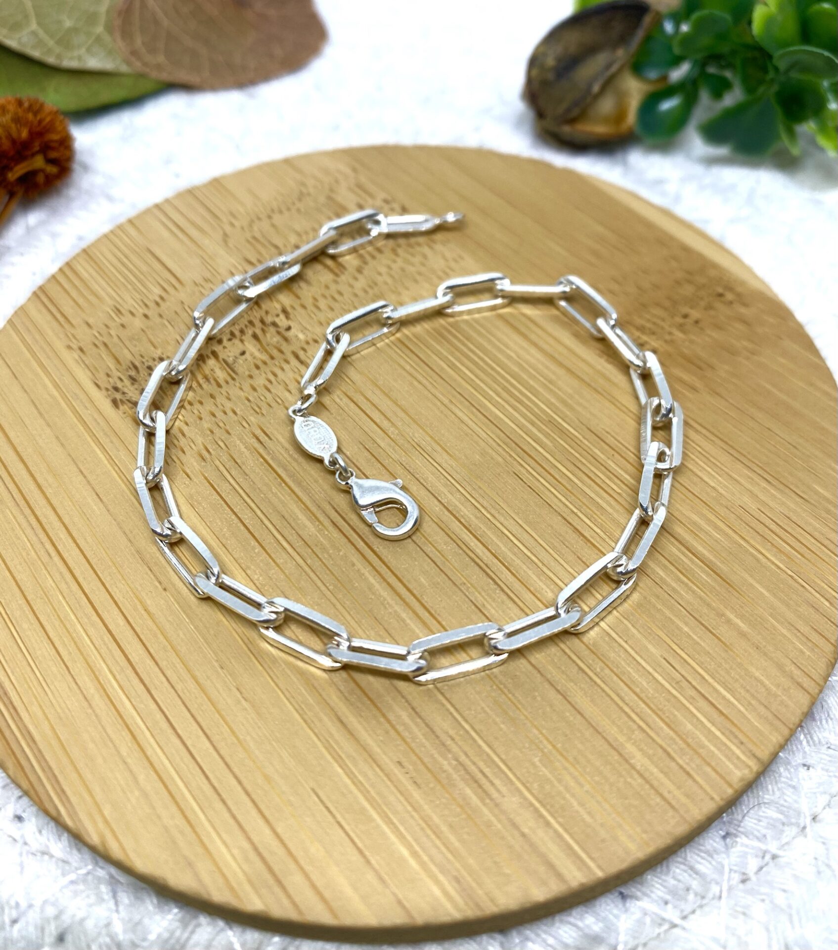 Pulseira Cartier 22cm Banhada a Prata 925