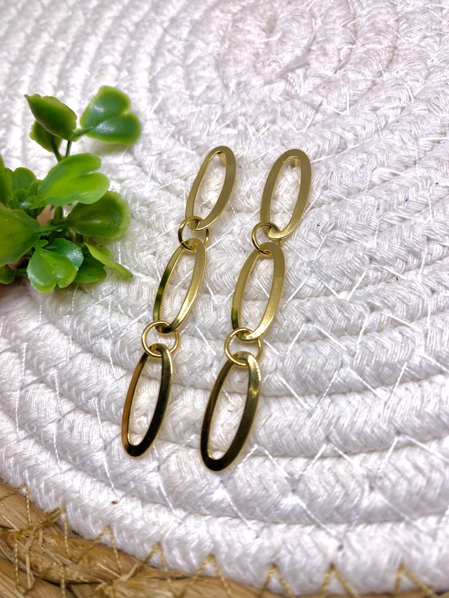 Brinco de Elos Banhado a Ouro18k