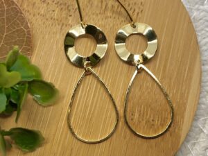Brinco Longo Banhado a Ouro 18k