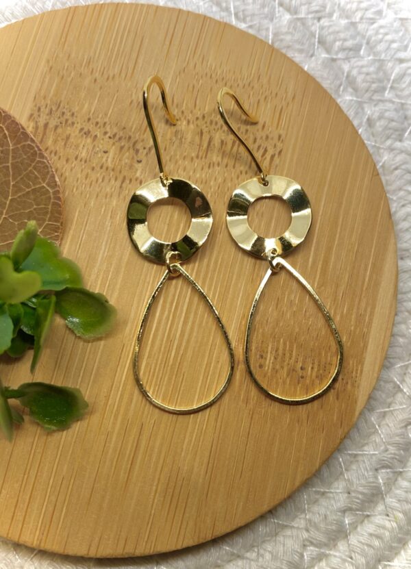 Brinco Longo Banhado a Ouro 18k