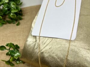 Corrente de Bolinhas Banhando a Ouro 18k