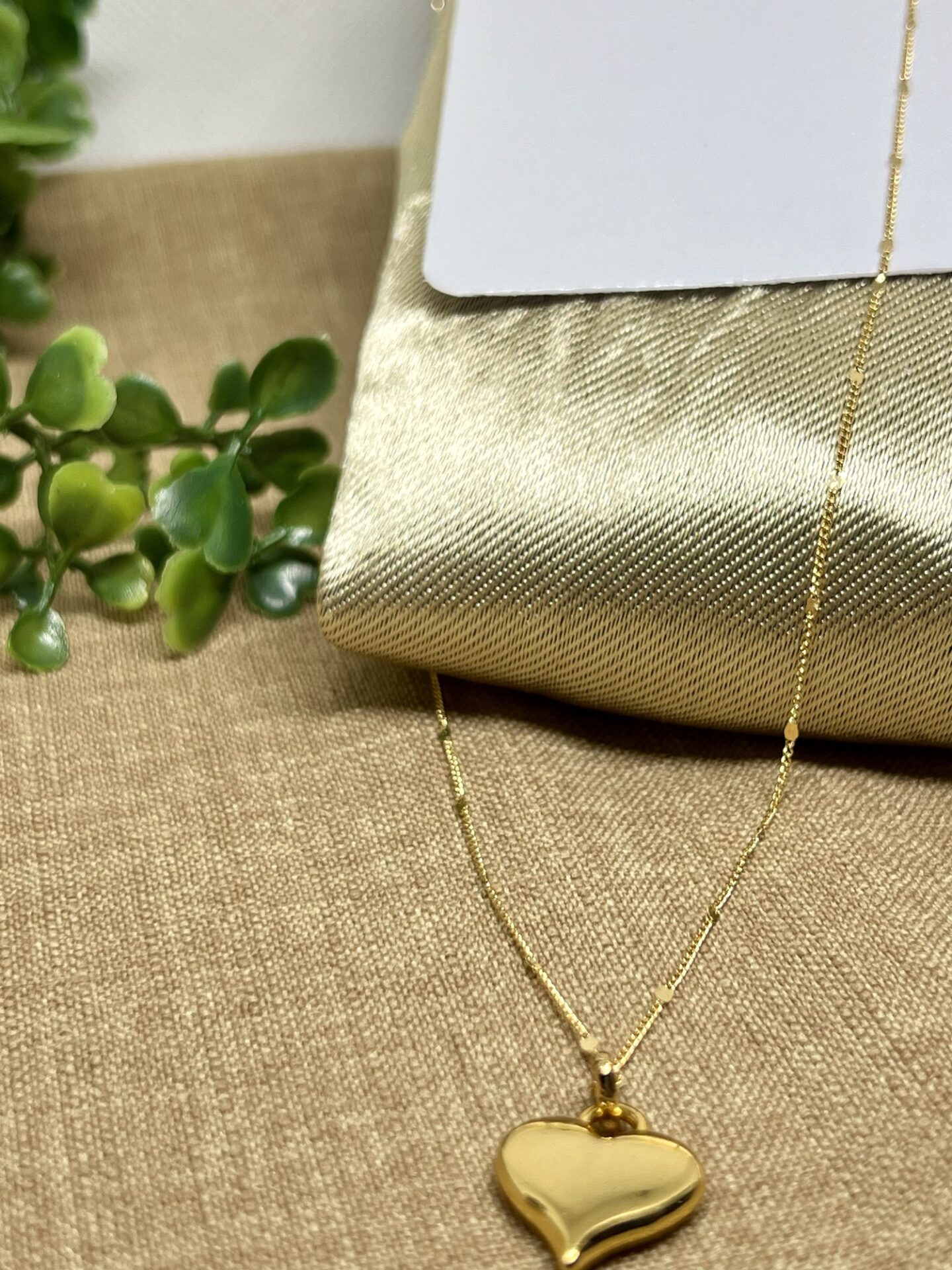 Colar + Pingente de Coração Banhado a Ouro 18k