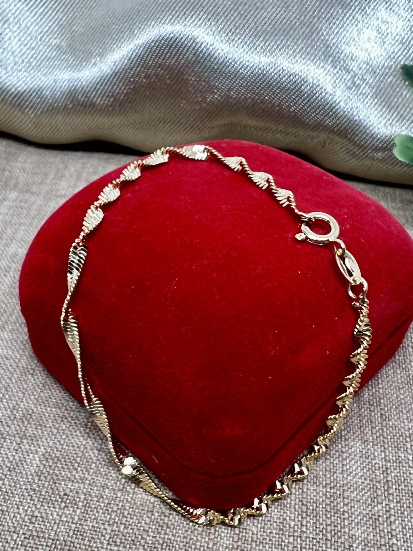 Pulseira Trançada Banhada a Ouro18k