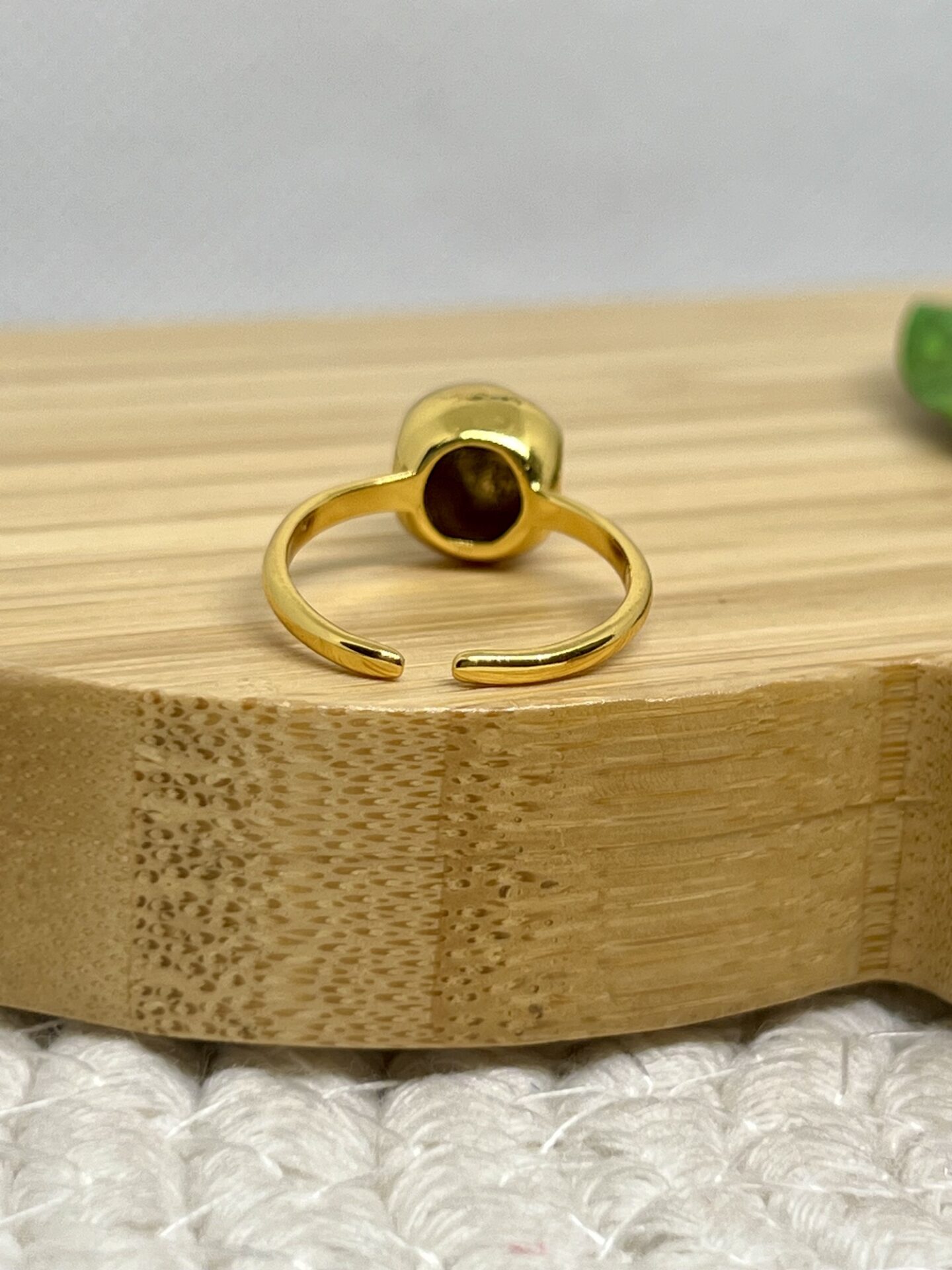 Anel regulador, banhado a ouro 18k - Imagem 2