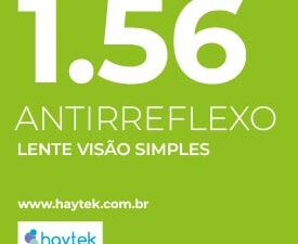 Lente Visão Simples Acabada 1.56 com Antirreflexo Residual Verde