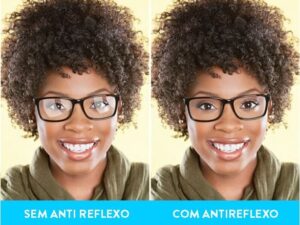 Armação para Óculos com Lentes Anti Reflexos