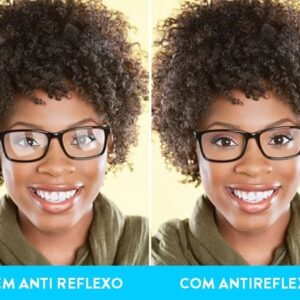 Armação para Óculos com Lentes Anti Reflexos