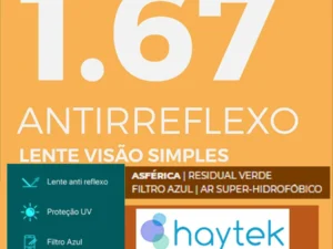 Lentes Haytek CR1.67 Visão Simples